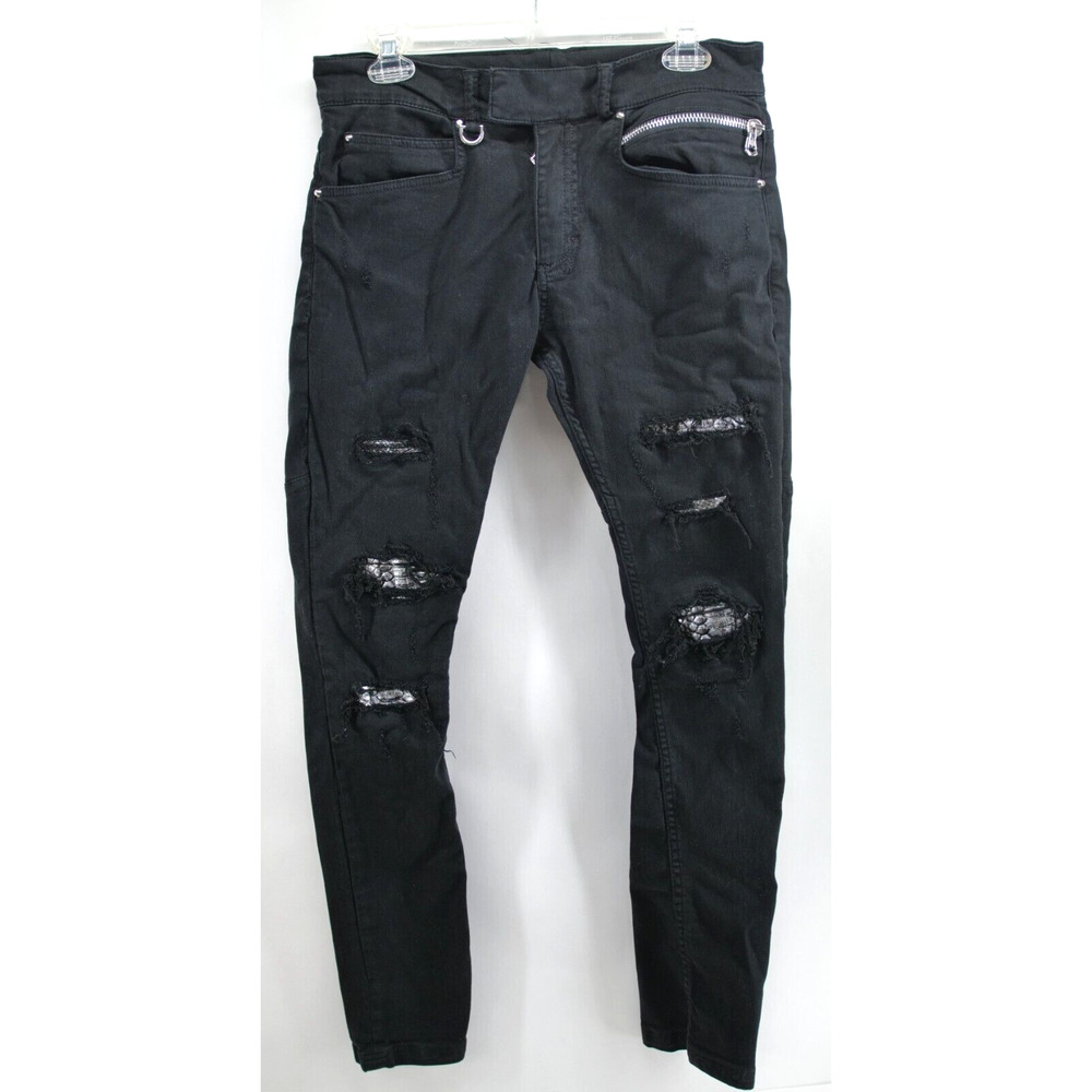 Joey Martins Paris Jeans Black Skinny Pants‎ Size 29 MENS